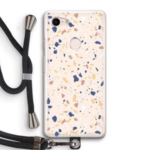 CaseCompany Terrazzo N°23: Pixel 3 Transparant Hoesje met koord