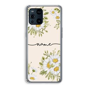 CaseCompany Daisies: Oppo Find X3 Transparant Hoesje