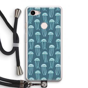 CaseCompany Kwallie: Pixel 3 Transparant Hoesje met koord