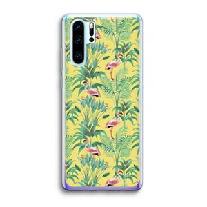 CaseCompany Flamingo party: Huawei P30 Pro Transparant Hoesje