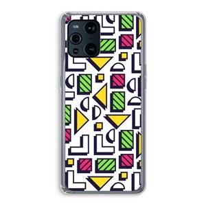 CaseCompany 8-bit N°4: Oppo Find X3 Transparant Hoesje