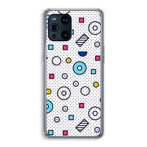 CaseCompany 8-bit N°9: Oppo Find X3 Transparant Hoesje