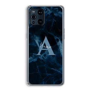 CaseCompany Midnight Marble: Oppo Find X3 Transparant Hoesje