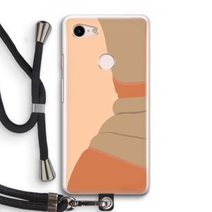 CaseCompany Bikini: Pixel 3 Transparant Hoesje met koord