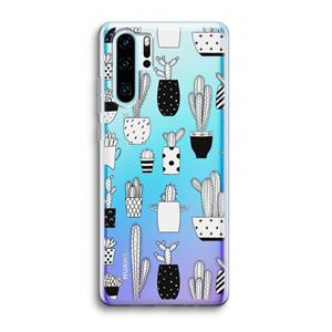 CaseCompany Cactusmotief: Huawei P30 Pro Transparant Hoesje