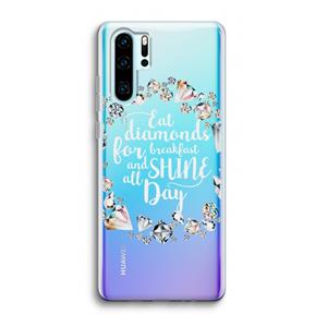 CaseCompany Diamonds: Huawei P30 Pro Transparant Hoesje