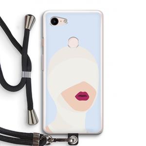 CaseCompany Incognito: Pixel 3 Transparant Hoesje met koord
