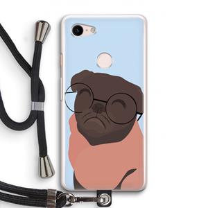 CaseCompany Ludo: Pixel 3 Transparant Hoesje met koord