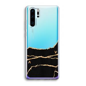 CaseCompany Gouden marmer: Huawei P30 Pro Transparant Hoesje
