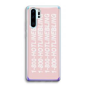 CaseCompany Hotline bling pink: Huawei P30 Pro Transparant Hoesje