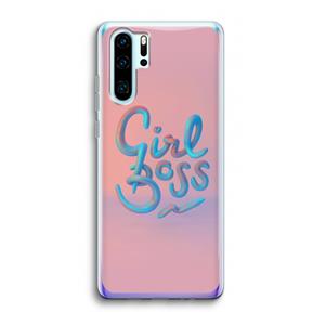 CaseCompany Girl boss: Huawei P30 Pro Transparant Hoesje