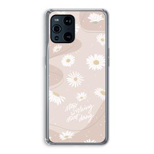CaseCompany Daydreaming becomes reality: Oppo Find X3 Transparant Hoesje