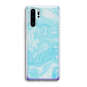CaseCompany Waterverf blauw: Huawei P30 Pro Transparant Hoesje