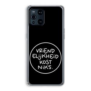 CaseCompany Vriendelijkheid: Oppo Find X3 Pro Transparant Hoesje