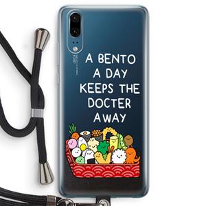 CaseCompany Bento a day: Huawei P20 Transparant Hoesje met koord