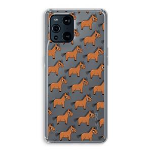 CaseCompany Pony: Oppo Find X3 Pro Transparant Hoesje