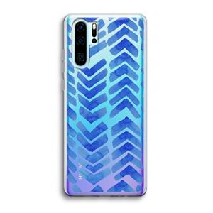 CaseCompany Blauwe pijlen: Huawei P30 Pro Transparant Hoesje