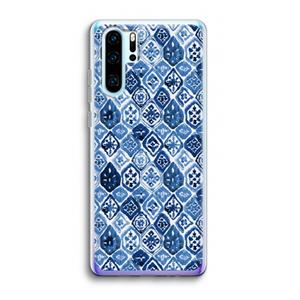CaseCompany Blauw motief: Huawei P30 Pro Transparant Hoesje
