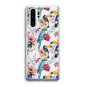 CaseCompany Bloemen tukan: Huawei P30 Pro Transparant Hoesje