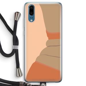 CaseCompany Bikini: Huawei P20 Transparant Hoesje met koord
