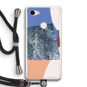 CaseCompany Billy: Pixel 3 Transparant Hoesje met koord