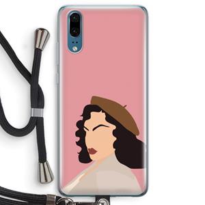 CaseCompany Confidence: Huawei P20 Transparant Hoesje met koord