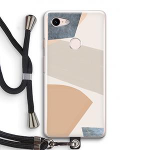 CaseCompany Formo: Pixel 3 Transparant Hoesje met koord
