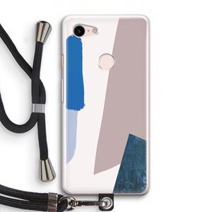 CaseCompany Lapis: Pixel 3 Transparant Hoesje met koord