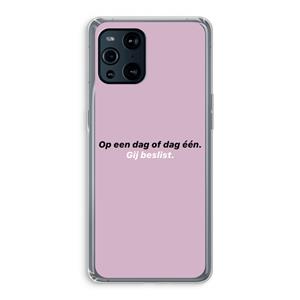CaseCompany gij beslist: Oppo Find X3 Transparant Hoesje