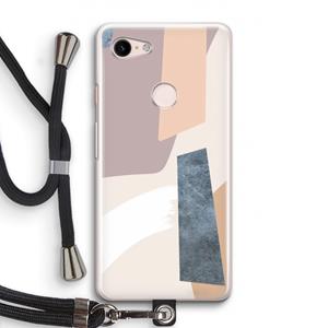 CaseCompany Luca: Pixel 3 Transparant Hoesje met koord