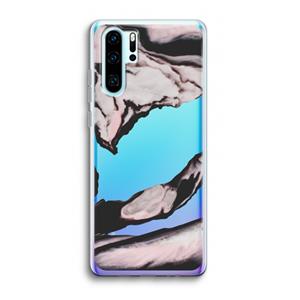 CaseCompany Roze stroom: Huawei P30 Pro Transparant Hoesje