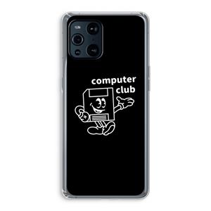 CaseCompany Floppyhead: Oppo Find X3 Transparant Hoesje