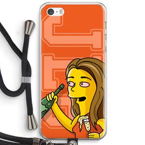 CaseCompany Jamie Lee Simpson: iPhone 5 / 5S / SE Transparant Hoesje met koord