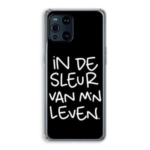 CaseCompany De Sleur: Oppo Find X3 Transparant Hoesje