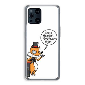 CaseCompany Geen Gezeik: Oppo Find X3 Transparant Hoesje