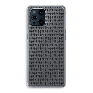 CaseCompany Crazy shapes: Oppo Find X3 Pro Transparant Hoesje