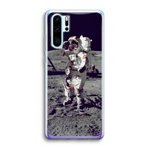 CaseCompany Spaceman: Huawei P30 Pro Transparant Hoesje