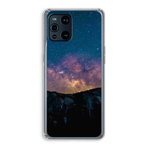 CaseCompany Travel to space: Oppo Find X3 Transparant Hoesje