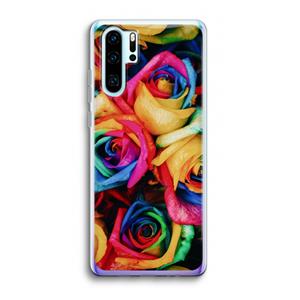 CaseCompany Neon bloemen: Huawei P30 Pro Transparant Hoesje