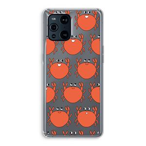 CaseCompany Krab: Oppo Find X3 Transparant Hoesje