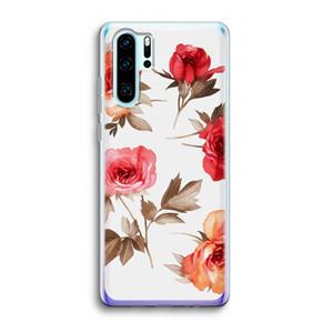 CaseCompany Roosjes: Huawei P30 Pro Transparant Hoesje
