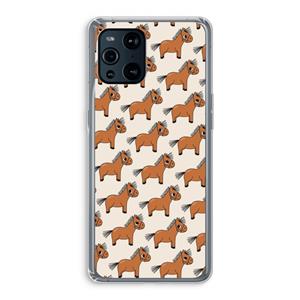 CaseCompany Pony: Oppo Find X3 Transparant Hoesje