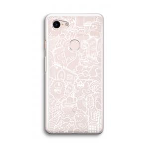 CaseCompany Vexx City #2: Google Pixel 3 Transparant Hoesje