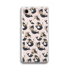 CaseCompany Zeemeermin: Google Pixel 3 Transparant Hoesje