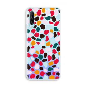 CaseCompany Colored Giraffe: Huawei P Smart Pro Transparant Hoesje