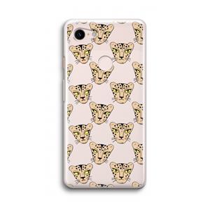 CaseCompany Tijger: Google Pixel 3 Transparant Hoesje