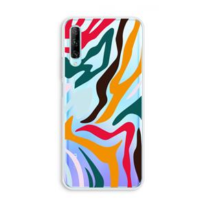CaseCompany Colored Zebra: Huawei P Smart Pro Transparant Hoesje