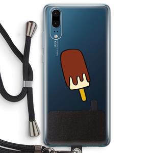 CaseCompany Frisco: Huawei P20 Transparant Hoesje met koord