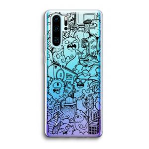 CaseCompany Vexx Black City : Huawei P30 Pro Transparant Hoesje