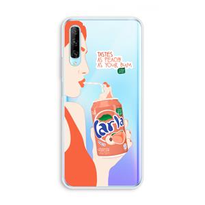 CaseCompany Peach please!: Huawei P Smart Pro Transparant Hoesje